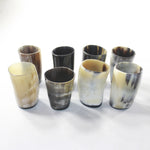 8 Horn Shot Glasses #6531 Natural Colored