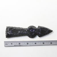 1 Obsidian Ornamental Tomahawk Head #102d  Ax Axe Hatchet