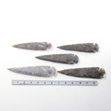 5 Stone Ornamental Spearheads  #2923  Arrowheads