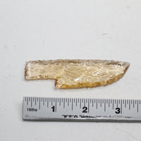 1 Small Glass Ornamental Knife Blade  #661N  Mountain Man Knife