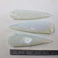 3 Opalite Ornamental Spearheads  #0920  Arrowhead