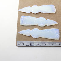 3 Opalite Ornamental Tomahawk Heads #8424  Ax Axe Hatchet