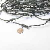 25 Yards of Leather Barbed Wire Gray Color  #2532