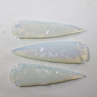 3 Opalite Ornamental Spearheads  #0920  Arrowhead