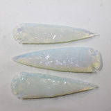 3 Opalite Ornamental Spearheads  #0920  Arrowhead