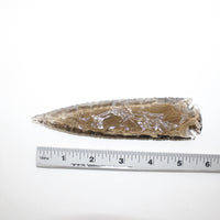 1 Glass Ornamental Spearhead  #0014  Arrowhead