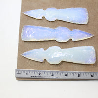 3 Opalite Ornamental Tomahawk Heads #3224  Ax Axe Hatchet
