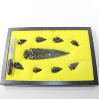 Obsidian Ornamental Spearhead  Display #352d