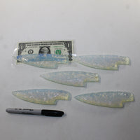 5 Opalite Ornamental Knife Blades  #6028