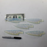 5 Opalite Ornamental Knife Blades  #6028