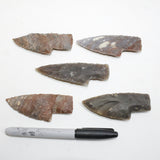 5 Small Stone Ornamental Knife Blades  #721N  Mountain Man Knife