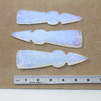 3 Opalite Ornamental Tomahawk Heads #7024  Ax Axe Hatchet
