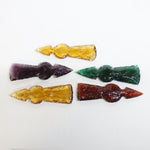 5 Glass Ornamental Tomahawk Heads #1018  Ax Axe Hatchet