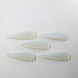 5 Opalite Ornamental Spearheads  #0933  Arrowhead