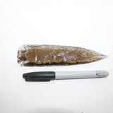 1 Glass Ornamental Spearhead  #0014  Arrowhead