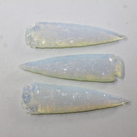 3 Opalite Ornamental Spearheads  #632N  Arrowhead