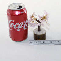 1 Small Rose Quartz Gemstone Chip Tree 3-4 Inch #8422