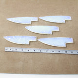 5 Opalite Ornamental Knife Blades  #3023