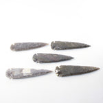 5 Stone Ornamental Spearheads  #2923  Arrowheads z