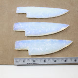 3 Opalite Ornamental Knife Blades  #4123