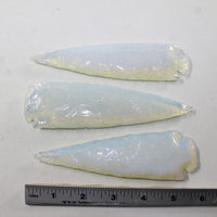 3 Opalite Ornamental Spearheads  #0920  Arrowhead