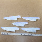 5 Opalite Ornamental Knife Blades  #1723