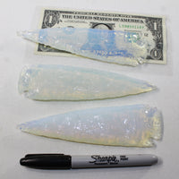 3 Opalite Ornamental Spearheads  #632N  Arrowhead