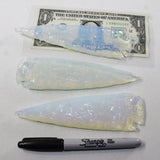 3 Opalite Ornamental Spearheads  #632N  Arrowhead