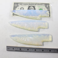 3 Opalite Ornamental Knife Blades  #1832