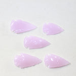 5 Pink Glass Ornamental Arrowheads  #3025  Arrowhead z