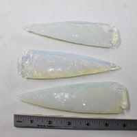3 Opalite Ornamental Spearheads  #412N  Arrowhead