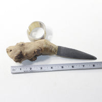 Grapevine Wood Handle Iron Blade Ornamental Knife #6z3242 Mountain Man Knife
