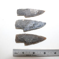 3 Small Stone Ornamental Knife Blades  #8714  Mountain Man Knife