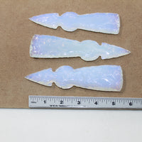 3 Opalite Ornamental Tomahawk Heads #7024  Ax Axe Hatchet