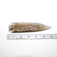 1 Glass Ornamental Spearhead  #0014  Arrowhead