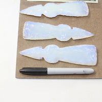 3 Opalite Ornamental Tomahawk Heads #8424  Ax Axe Hatchet