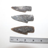 3 Small Stone Ornamental Knife Blades  #8714  Mountain Man Knife
