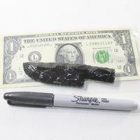 1 Small Obsidian Ornamental Knife Blade  #8420  Mountain Man Knife