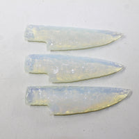 3 Opalite Ornamental Knife Blades  #1832