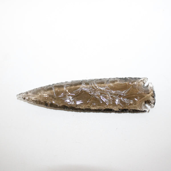 1 Glass Ornamental Spearhead  #0014  Arrowhead