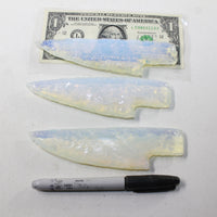 3 Opalite Ornamental Knife Blades  #1832