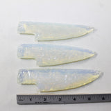 3 Opalite Ornamental Knife Blades  #1832