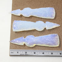 3 Opalite Ornamental Tomahawk Heads #2124  Ax Axe Hatchet