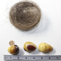 Nest Of 3 Mookaite Eggs  Combined Weight 185 Grams #9633