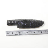 1 Obsidian Ornamental Knife Blade  #7633  Mountain Man Knife