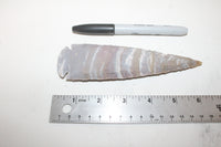 3 Stone ornamental Spearheads   #307  Arrowhead
