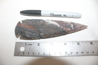 5 Stone ornamental Spearheads   #307  Arrowhead