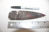 5 Stone ornamental Spearheads   #307  Arrowhead