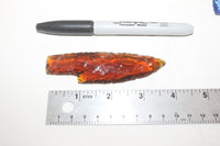 5 Small Glass ornamental knife blades   #307    Ornamental replica primitive tool...