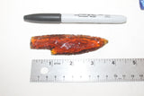 5 Small Glass ornamental knife blades   #307    Ornamental replica primitive tool...